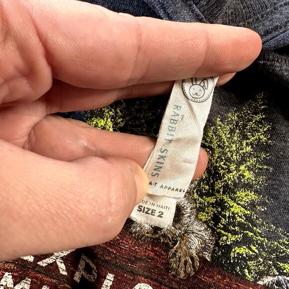 Explore Missouri Racoon Forest Critter Graphic Tee Sz 2 - Picture 4 of 5